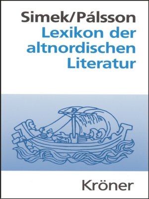 cover image of Lexikon der altnordischen Literatur